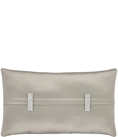 J. Queen New York Satinique Rhinestone Band Detailing Boudoir Pillow