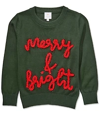 J.Marie Big Girls Long Sleeve Merry & Bright Sweater