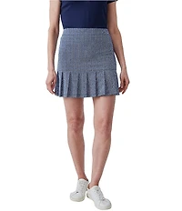 J.McLaughlin Oceana Printed Knit Elastic Waist Pleated Skort
