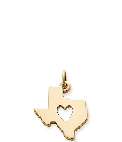 James Avery 14K Gold Deep In The Heart of Texas Charm
