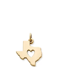 James Avery 14K Gold Deep In The Heart of Texas Charm