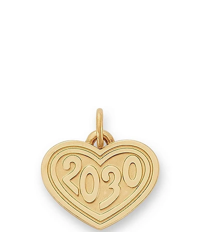 James Avery 14K Gold Heart with 2030 Charm