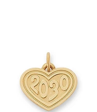 James Avery 14K Gold Heart with 2030 Charm