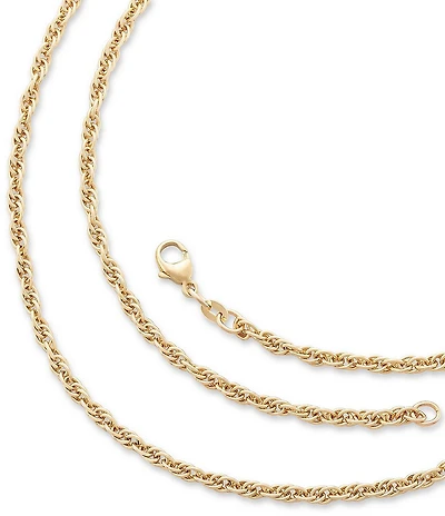 James Avery 14k Gold Heavy Rope Chain Necklace