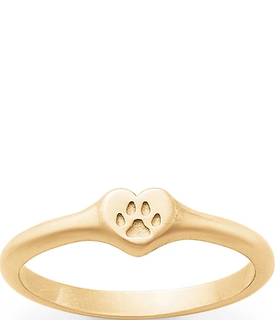 James Avery 14K Gold Love My Pet Band Ring