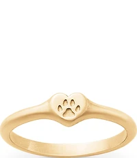 James Avery 14K Gold Love My Pet Band Ring