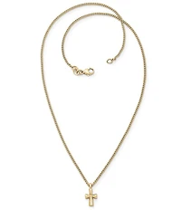 James Avery 14k Gold St. Teresa Cross with 16#double; Chain