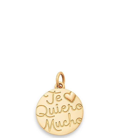 James Avery 14K Gold Te Quiero Mucho Charm