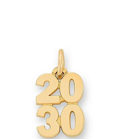 James Avery 14K Gold Year 2030 Charm