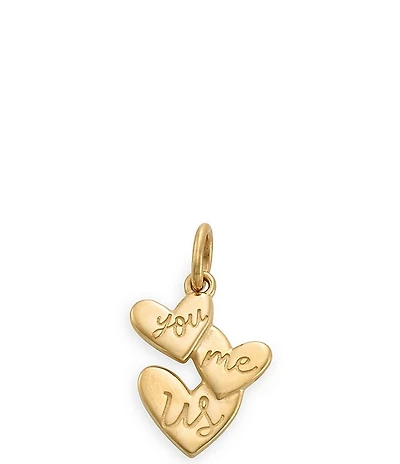 James Avery Hearts 14K Gold You Me Us Charm