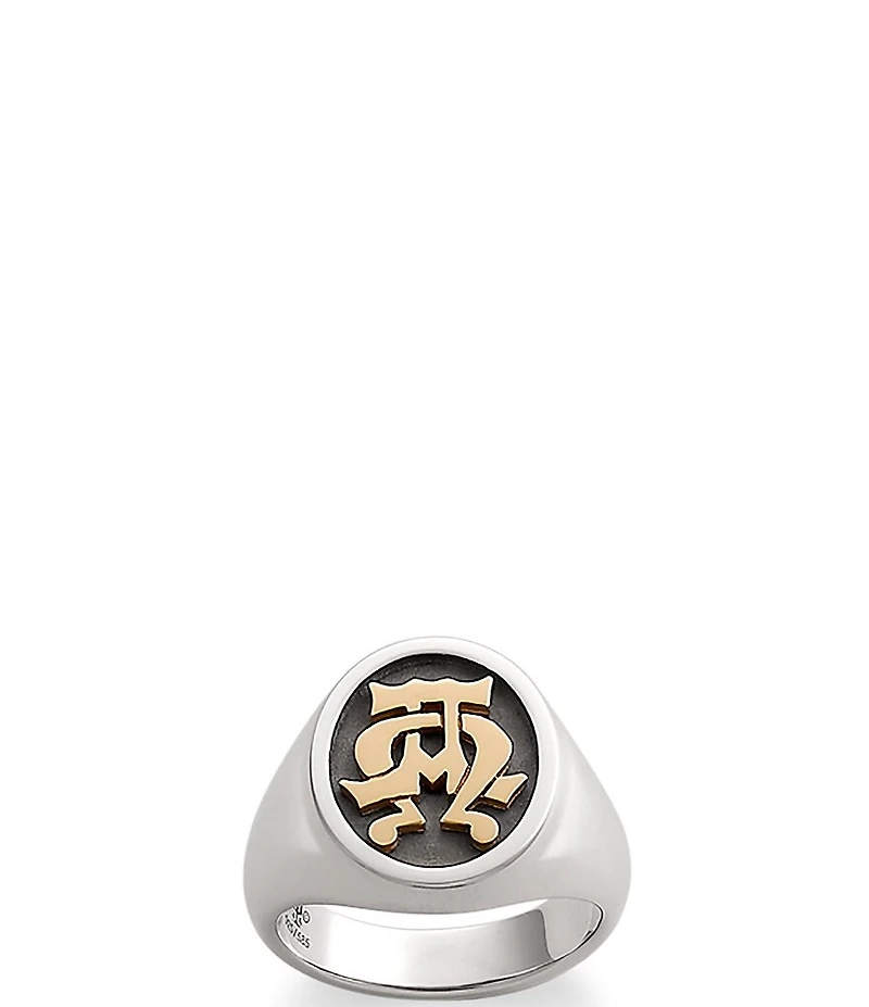 James Avery 14K Alpha & Omega Chunky Ring