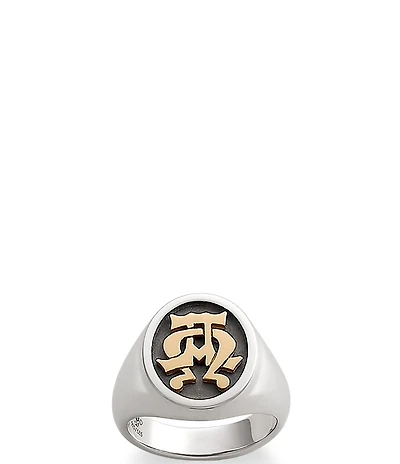 James Avery 14K Alpha & Omega Chunky Ring