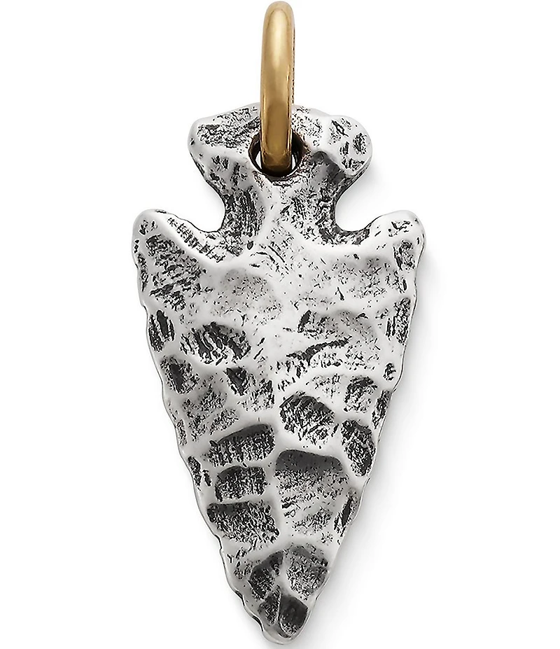 James Avery Arrowhead Sterling Silver and Bronze Charm