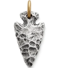 James Avery Arrowhead Sterling Silver and Bronze Charm