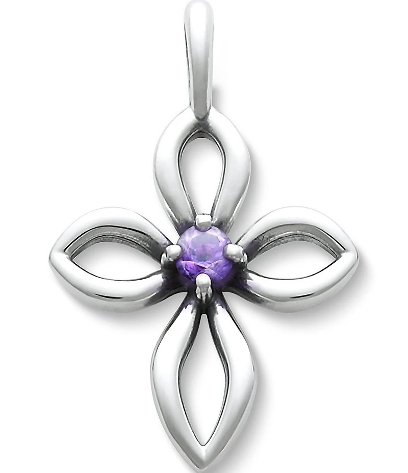 James Avery Avery Remembrance Cross February Birthstone with Amethyst