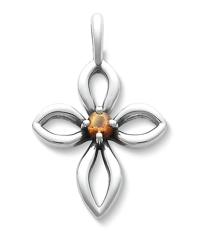 James Avery Avery Remembrance Cross with Citrine Charm
