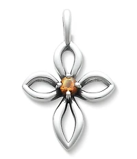 James Avery Avery Remembrance Cross with Citrine Charm
