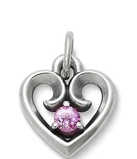 James Avery Avery Remembrance Heart September Birthstone with Lab-Created Blue Sapphire Charm