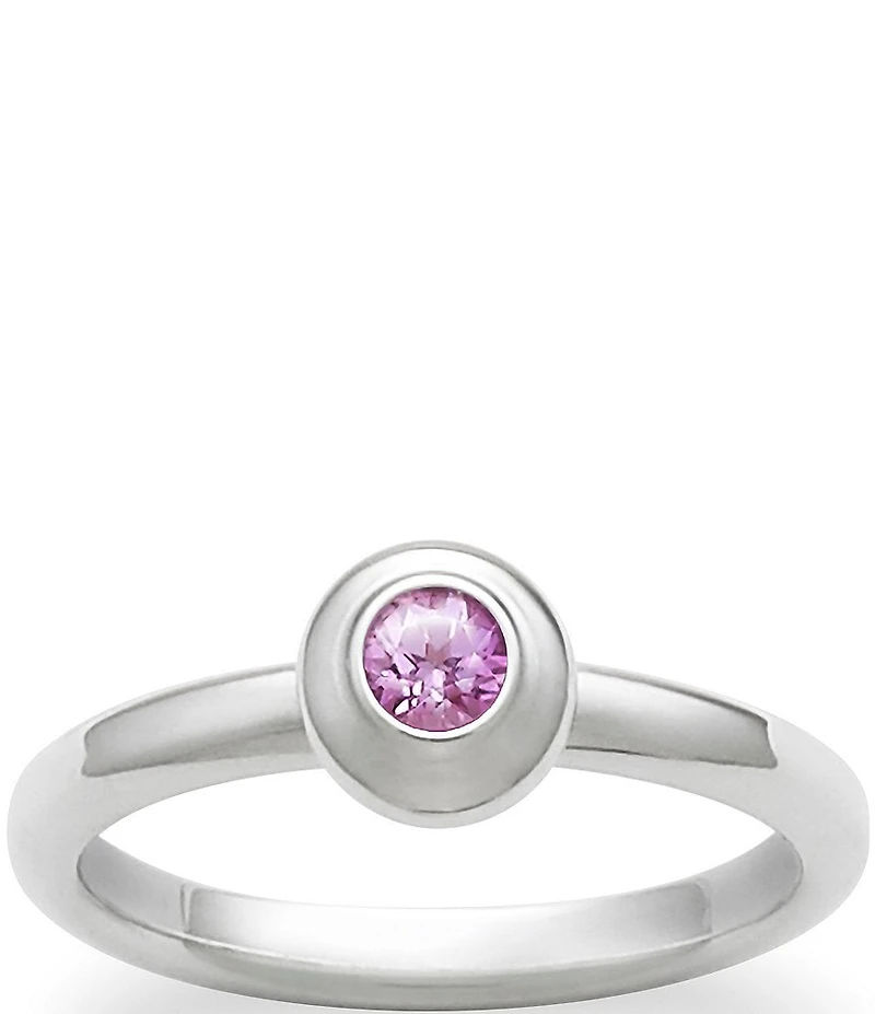 James Avery Avery October Birthstone Remembrance Ring with Lab-Created Pink Sapphire