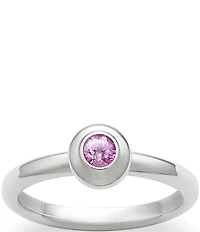 James Avery Avery October Birthstone Remembrance Ring with Lab-Created Pink Sapphire