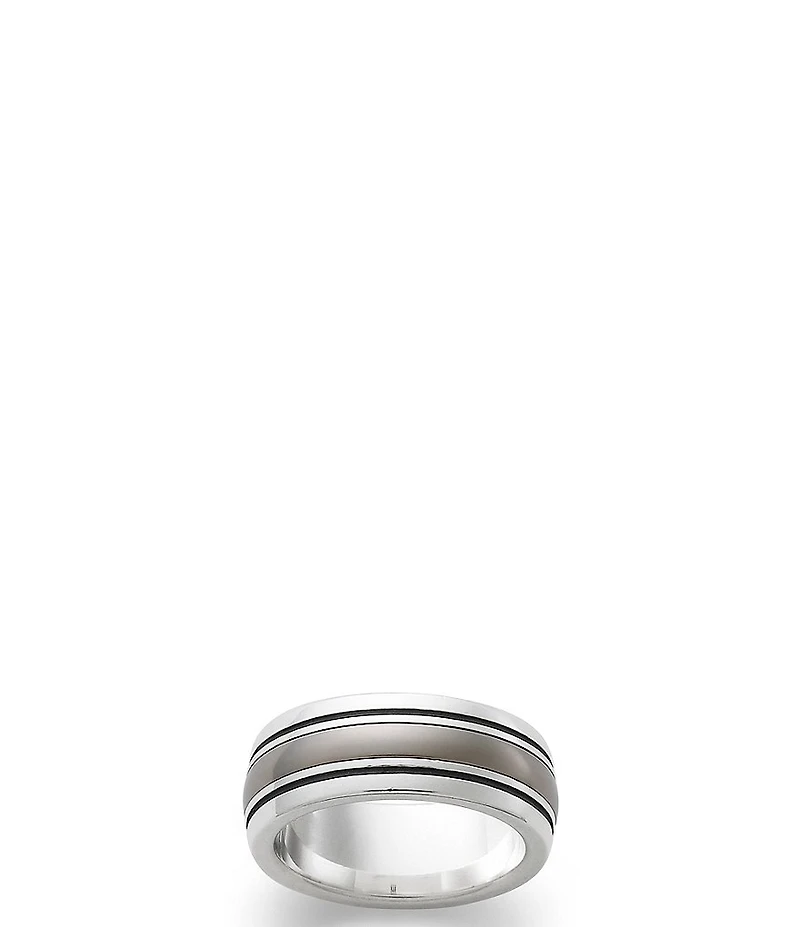 James Avery Classic Smooth with Titanium Wedding Band