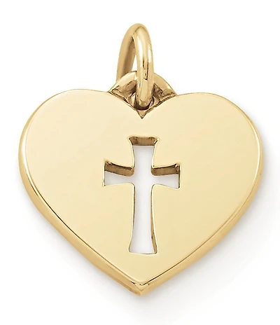 James Avery 14K Crosslet Heart Charm