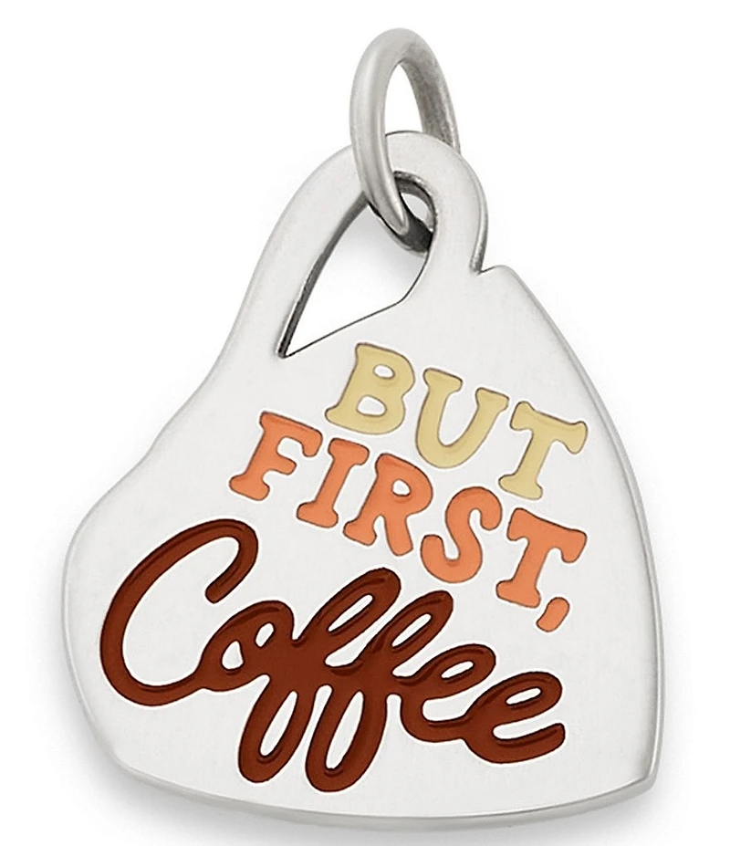 James Avery Enamel But First, Coffee Charm