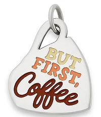 James Avery Enamel But First, Coffee Charm
