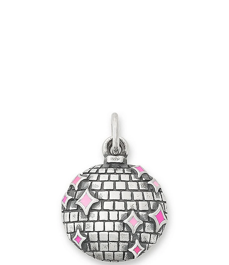 James Avery Enamel Pink Disco Ball Charm