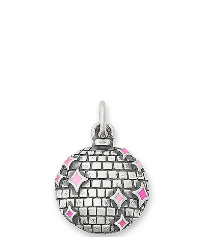James Avery Enamel Pink Disco Ball Charm