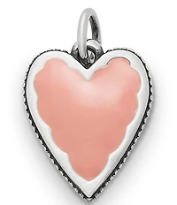 James Avery Enamel Pink Heart Charm