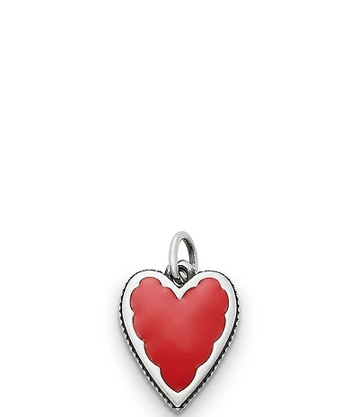 James Avery Enamel Red Heart Charm