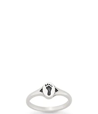 James Avery Footprint and Hearts Band Ring