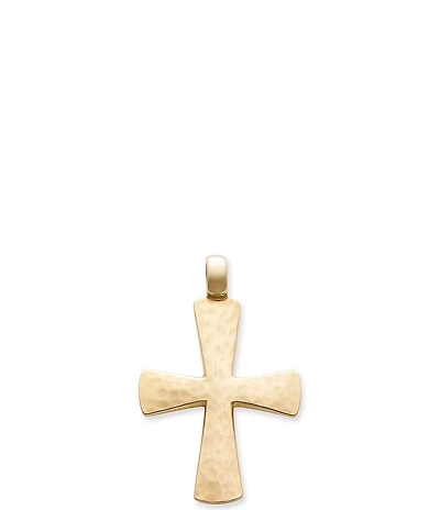 James Avery 14K Hammered Cross Charm