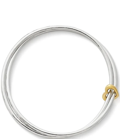 James Avery Heart of Gold 14K Combo Bangle Bracelet