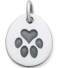 James Avery Heart Paw Pet Tag Charm