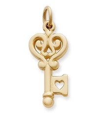 James Avery Key to My Heart 14K Gold Charm
