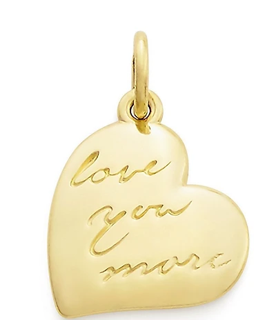 James Avery 14K Gold Love You More Charm