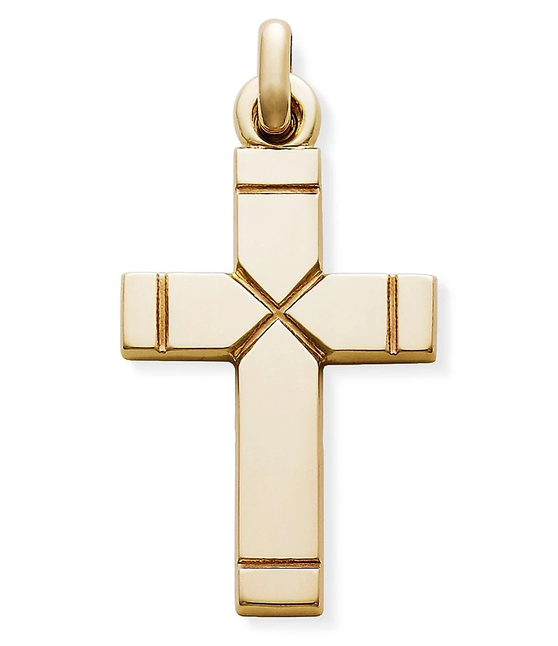James Avery Large 14K Gold Plain Latin Cross Charm