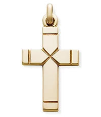 James Avery Large 14K Gold Plain Latin Cross Charm