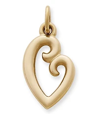 James Avery 14K Gold Mother's Love Heart Charm - Medium