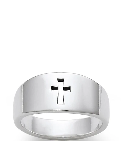 James Avery Narrow Cross Cutout Sterling Silver Ring