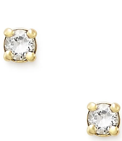 James Avery Petite Birthstone 14K Gold Ear Posts with Lab-Created Sapphires Earrings