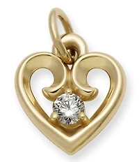 James Avery Remembrance Heart Pendant with Diamond