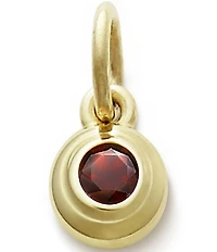 James Avery 14K Remembrance January Birthstone with Garnet Charm