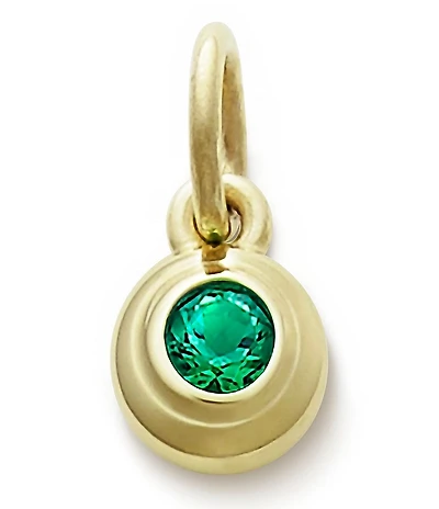 James Avery Remembrance Pendant with Lab-Created Emerald