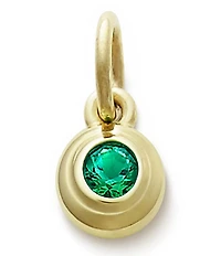 James Avery Remembrance Pendant with Lab-Created Emerald