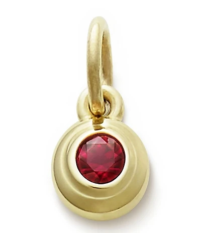 James Avery Remembrance July Birthstone with Lab-Created Ruby Charm