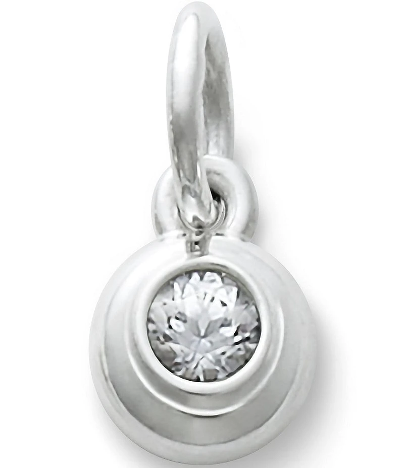 James Avery April Birthstone Remembrance with Lab-Created White Sapphire Charm