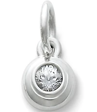 James Avery April Birthstone Remembrance with Lab-Created White Sapphire Charm